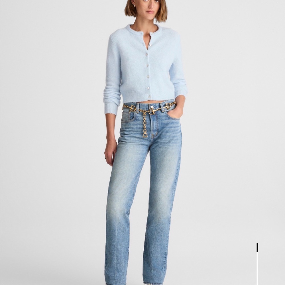 Alexa Chung for Madewell Franny Straight Jean in Oakwick Wash size 28 NWT